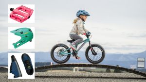 New kids childrens mountain bike clothing, shoes, helmets and bikes for 2023