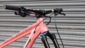 Head tube detail on the Orange Switch 6 2023