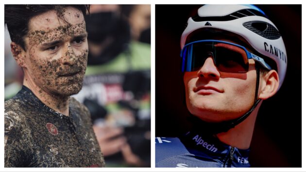 Mathieu van Der Poel (right) and Tom Pidcock (left)