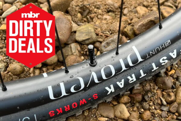 Close up on a Hunt Proven rim with the MBR Dirty Deals logo