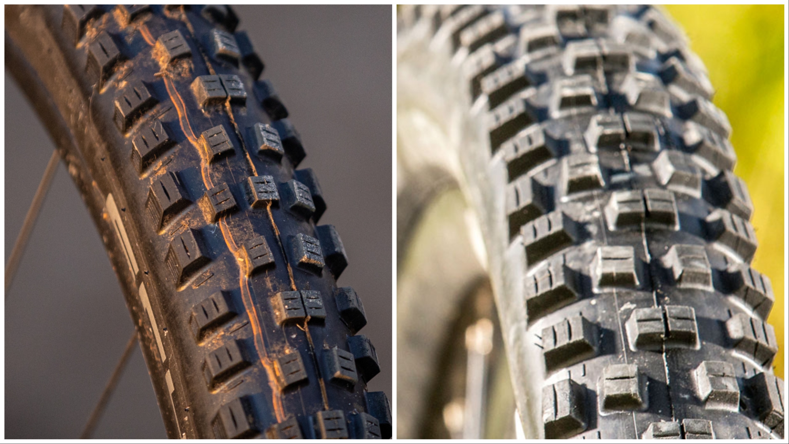 Schwalbe Nobby Nic 2025 (left) and 2016 model