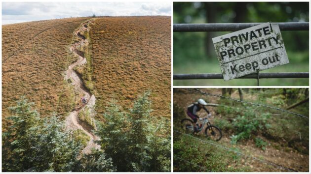 riding illegal off-piste trails trespass
