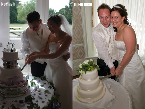 Wedding photography - Fill-in flash is essential if a scene is backlit