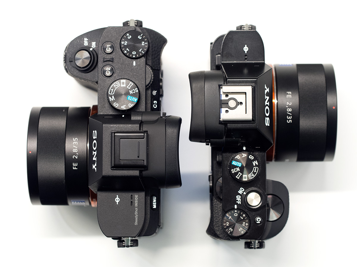 Alpha 7 and Alpha 7 II side by side