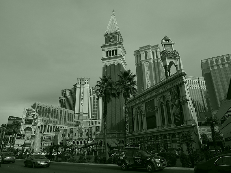 A green-toned image