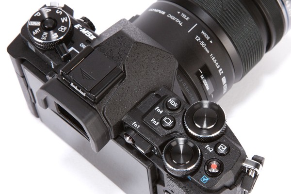 Olympus OM-D E-M5 Mark II top controls