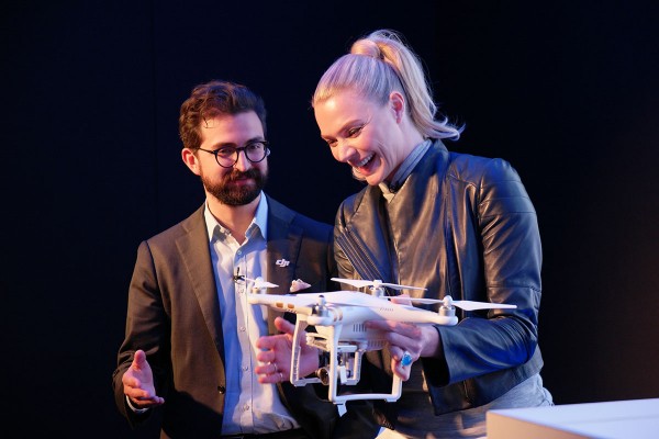 Jodie Kidd at the DJI Phantom 3 launch