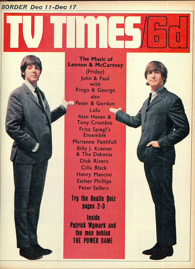 Only one image of The Beatles was published, a colour one for the front cover