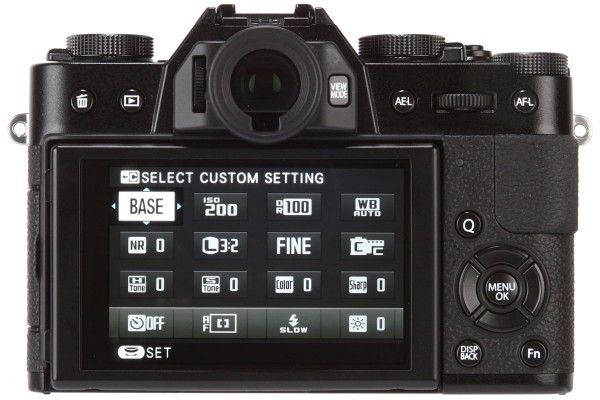 Fujifilm X-T10 rear screen
