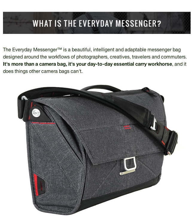 Camera bag doubling as ‘everyday’ messenger bag wins 650,000 backing