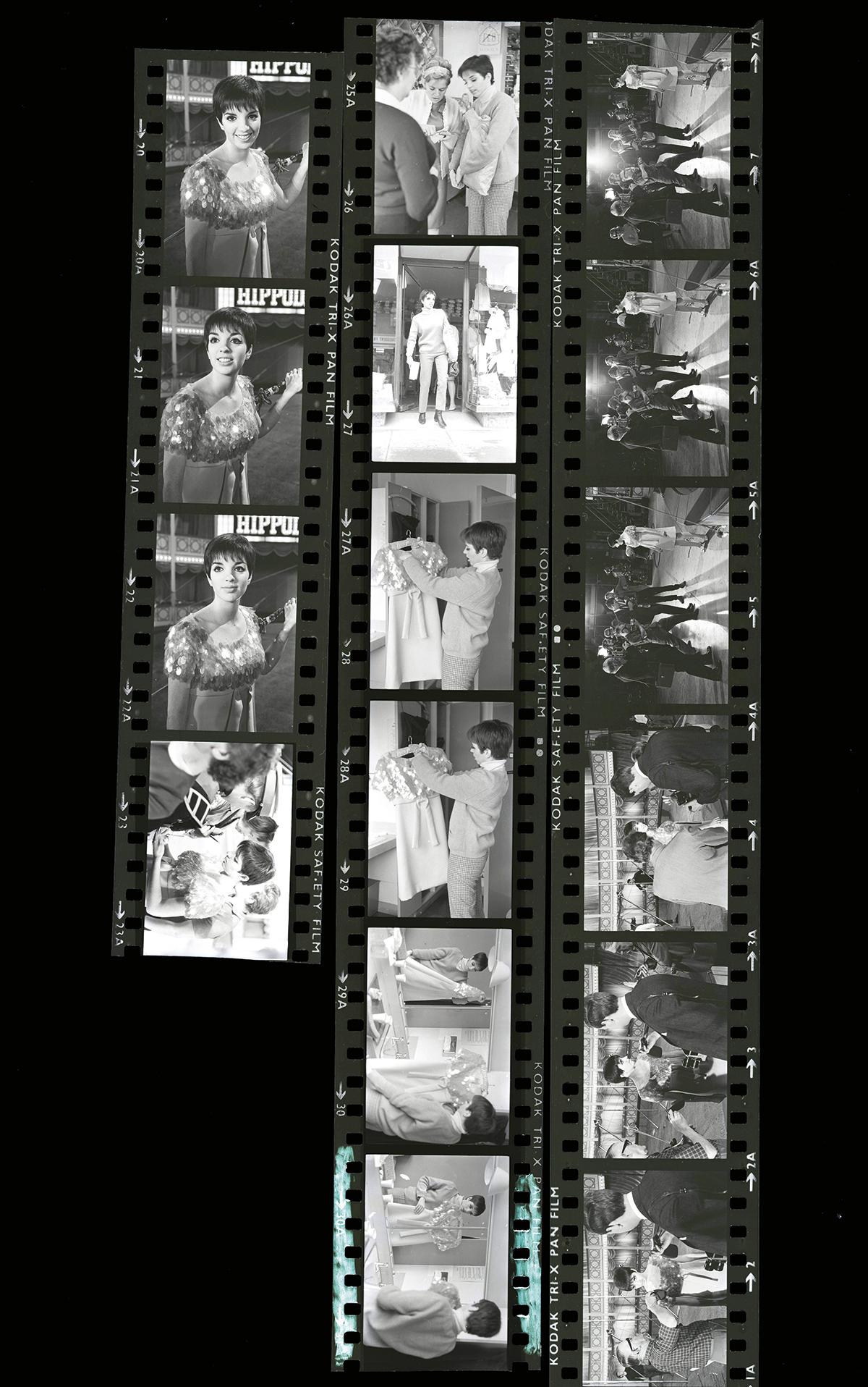 Lisa Minnelli contact sheet