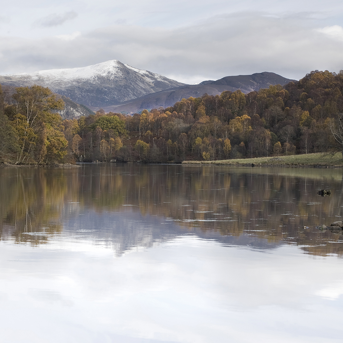 Without any obvious foreground element, you can trick the eye into thinking there is something there