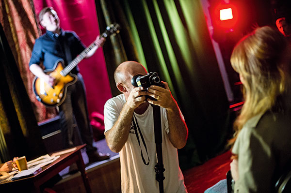 Percy Dean shooting Guy Garvey's latest music video with a Blackmagic Pocket Cinema Camera and an old Russian lens