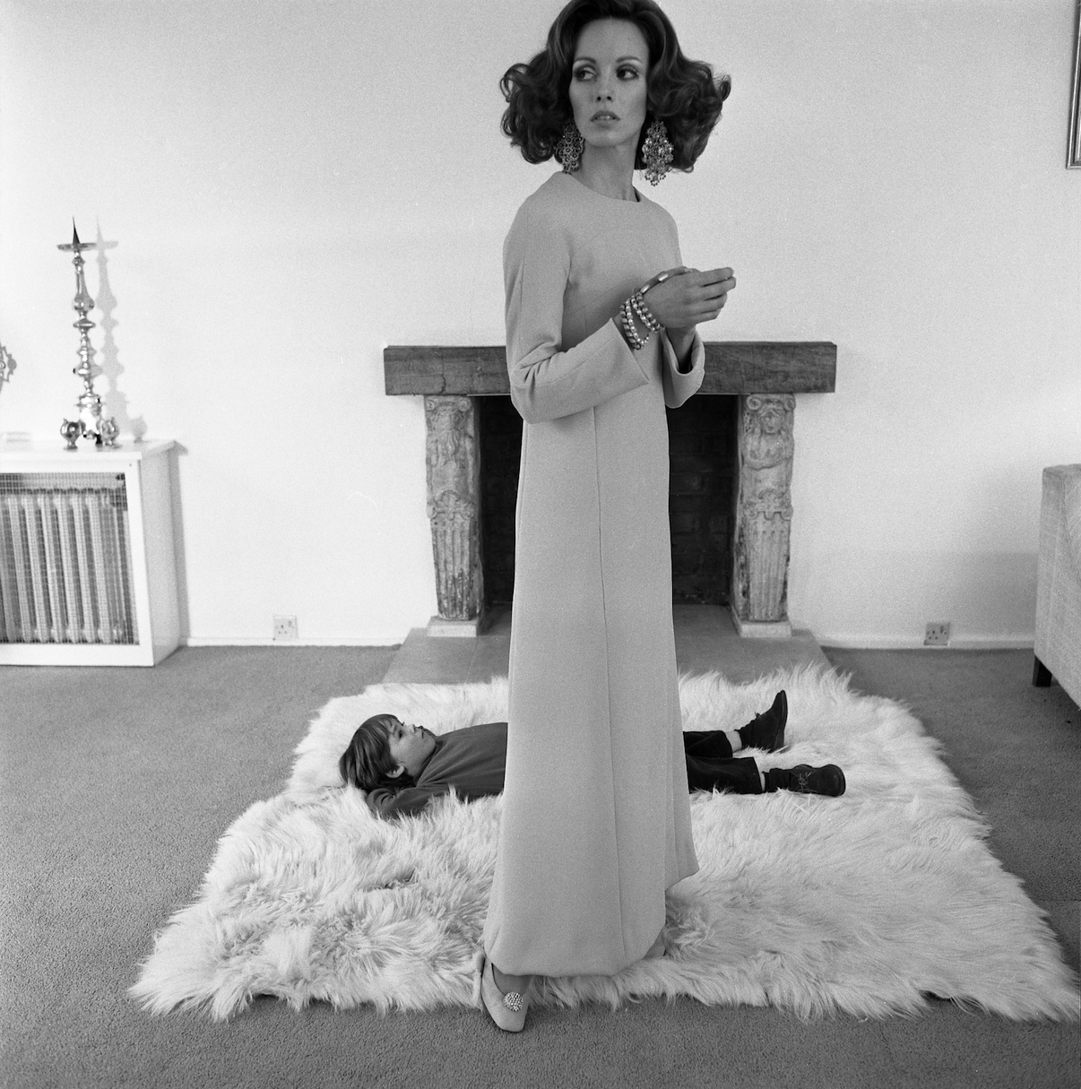 Fashion Pure and Simple, British Vogue, February 1968 Vintage Silver Gelatin Print 20 x 16 in / 51 x 40 cm