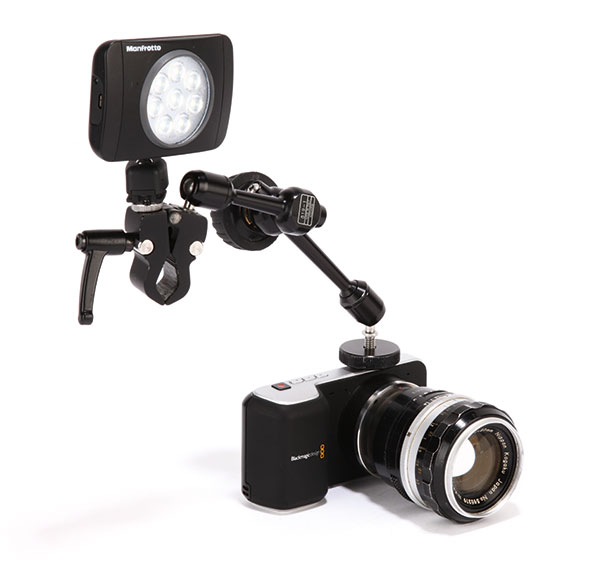 A small LED light and an arm can be all you need to get started