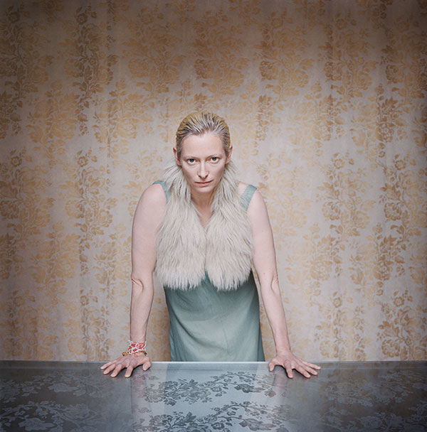 An image from the shoot in Edinburgh - Tilda was open to trying different ideas