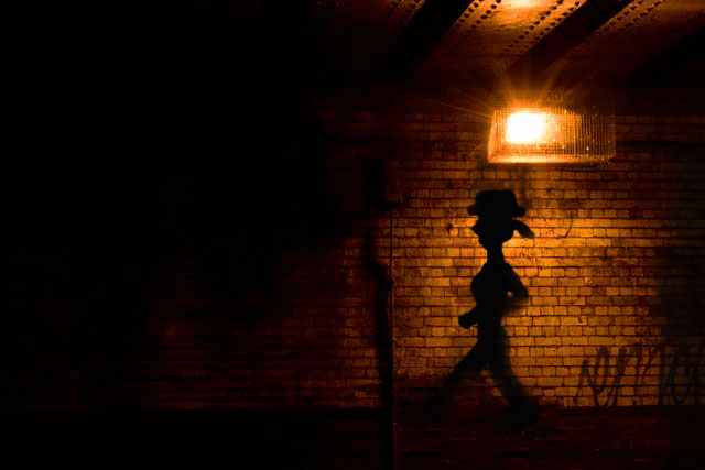 After: A figure captured in the light would have brought the image alive