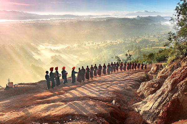 Image Name: Routine Morning of Beauty Country Copyright: Kyaw Bo Bo Han, Winner, Myanmar, National Award, 2016 Sony World Photography Awards