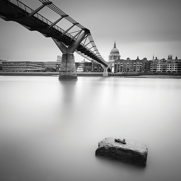 London's Millennium Bridge, leading to St Paul's Cathedral
