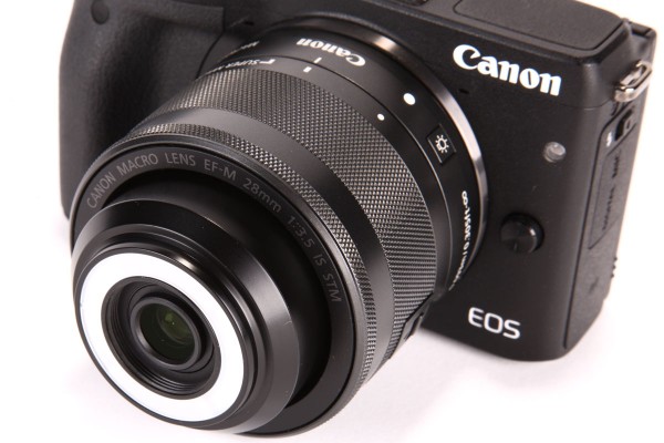 With its built-in macro light, The Canon EF-M 28mm f/3.5 Macro IS STM is a unique design