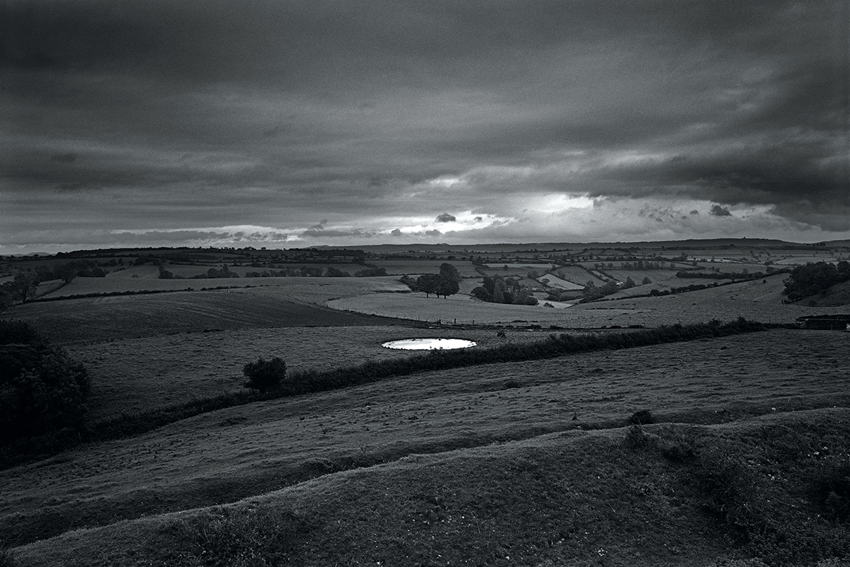 Dew Pond by Iron Age Fort Somerset