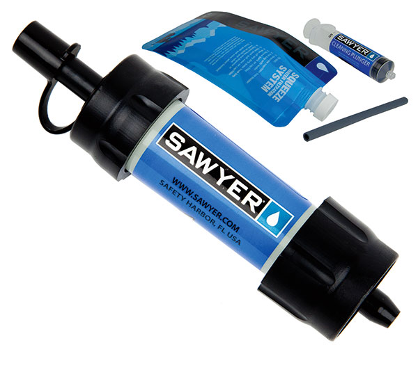 A water filter is invaluable near a wild water source