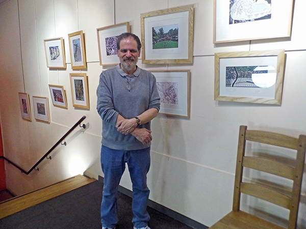 Michael Duke at a recent exhition of his work