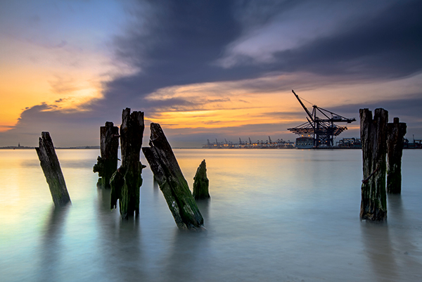 It may not be as glamorous as Southwold along the coast, but Landguard Point still delivers