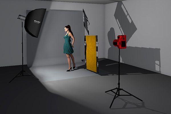 Despite only one light source, multiple reflectors are used