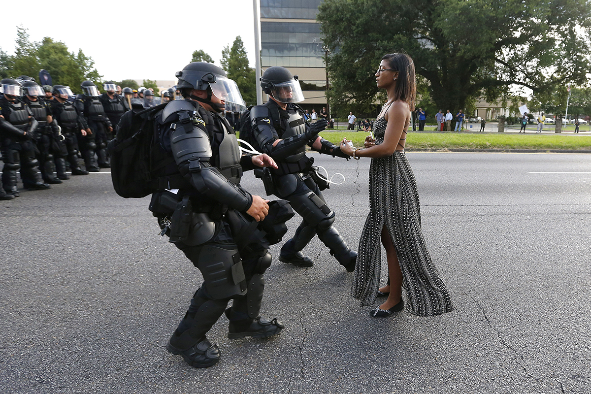 Jonathan Bachman - Black Lives Matter protest, Lesha Evans