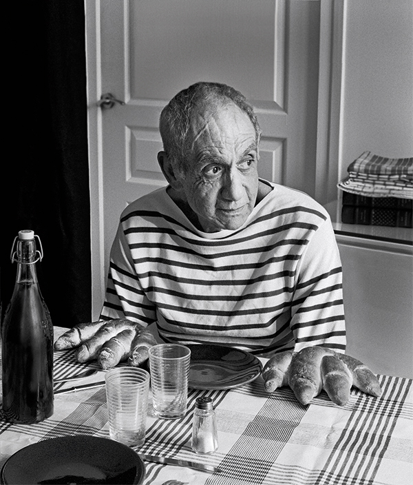 Catherine and Ricardo’s first collaboration – a reimagining of Robert Doisneau’s ‘Picasso and the loaves, 1952’