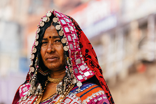 Using a shallow depth of field can help you to play down a distracting background