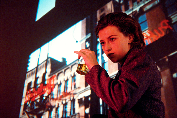 Untitled #70, 1980. This image formed part of Sherman’s early ‘colour experiments’ complete with back projection