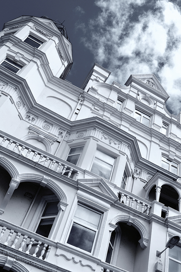 If you’re shooting an especially bright subject, such as a white building against a light sky, the camera will underexpose the shot in a bid to render everything as a mid-grey
