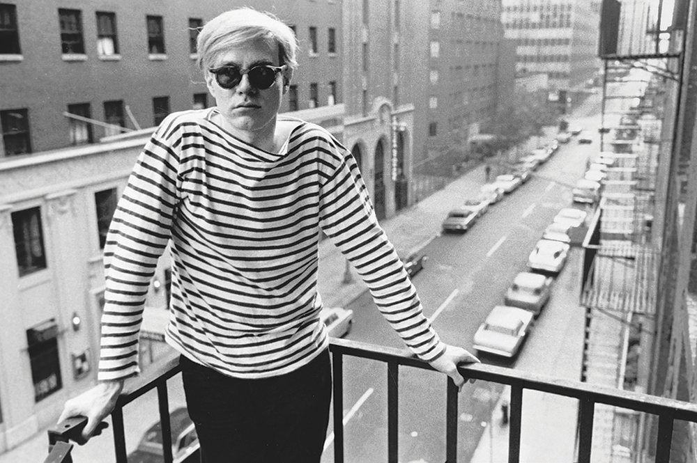 Stephen Shore Warhol on fire escape of the Factory