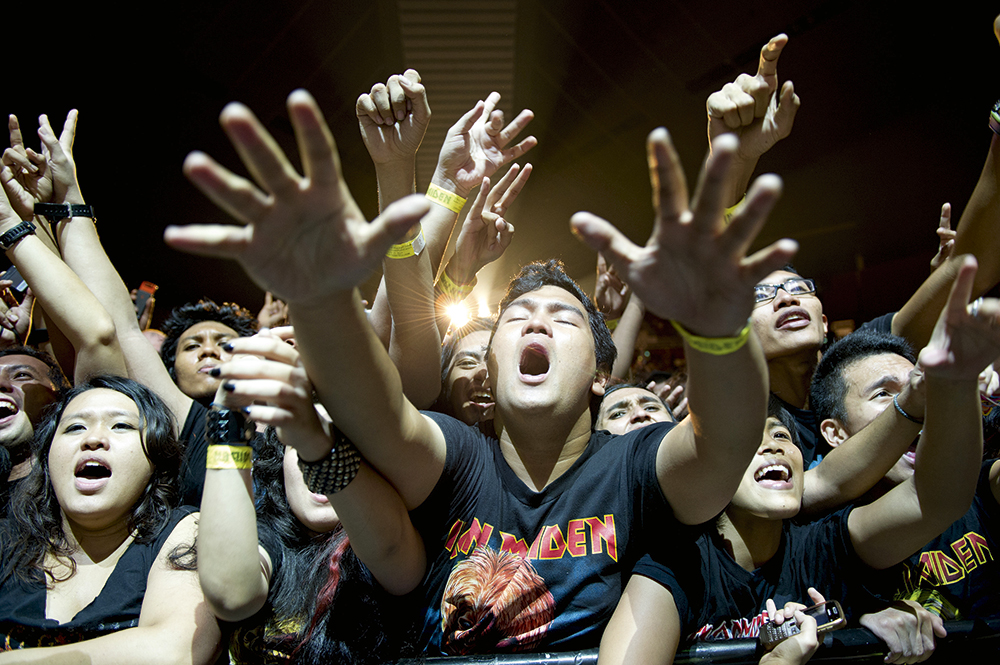 John McMurtrie Iron Maiden crowds