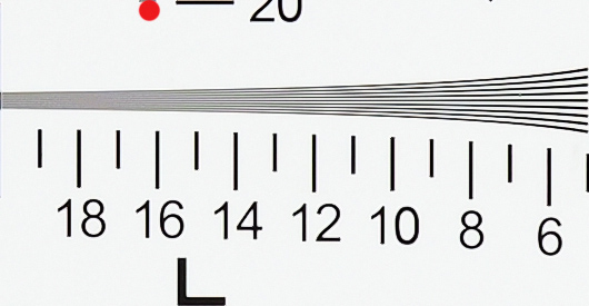 Olympus OM-D E-M10 II Resolution Chart ISO 100