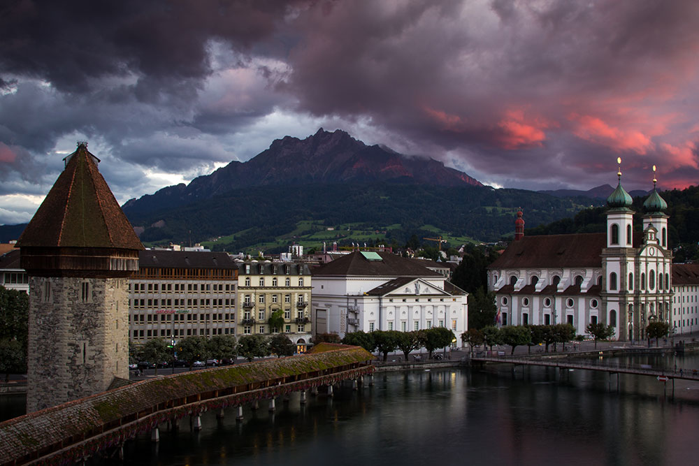 Matt Parry stormy sky over Lucerne