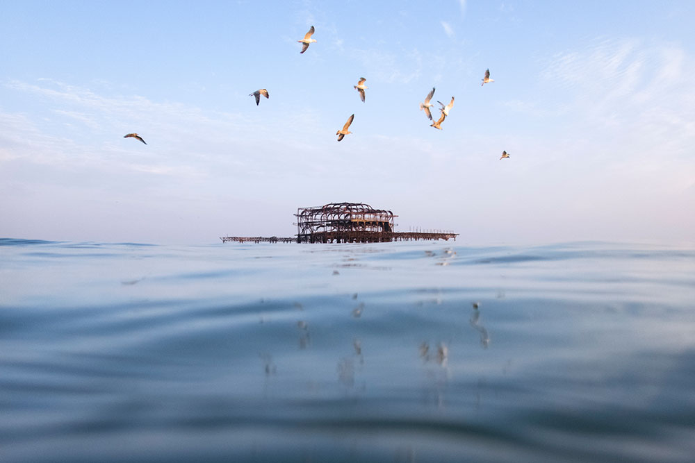 local heroes swimmers-eye view west pier