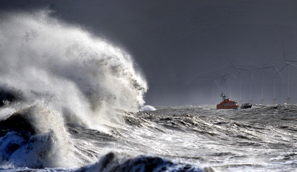 RNLI Hartlepool North Sea by Tom Collins