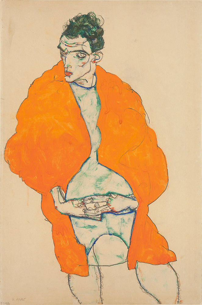 Life in Motion Egon Schiele standing male figure