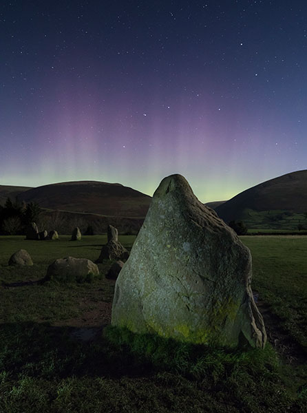 tilt-shift photography Aurora Borealis