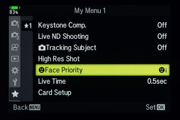 Olympus OM-D E-M1X My Menu