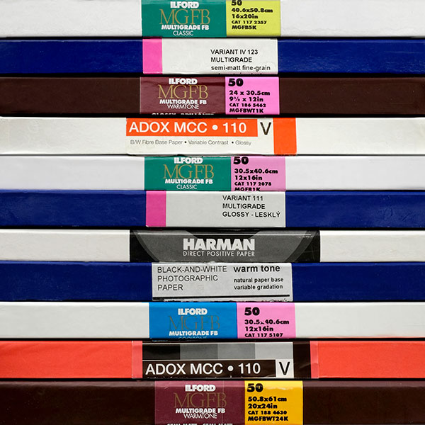 Film printing fibre based or resin coated
