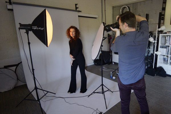 studio set-up backlighting
