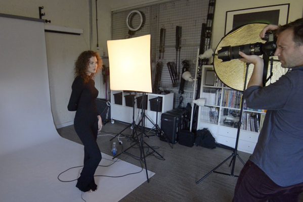 studio set-up side lighting