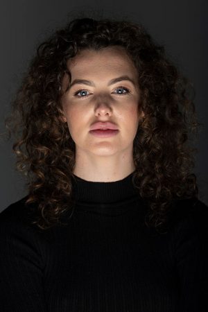 studio set-up under lighting portrait