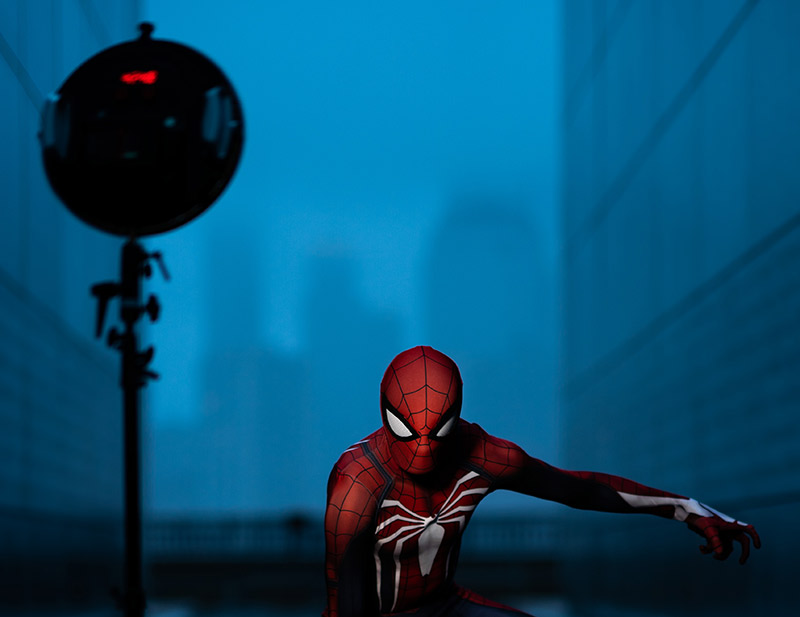 Rotolight AEOS spiderman with Rotolight