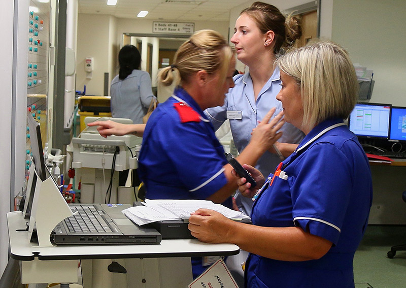 Street photography NHS nurses