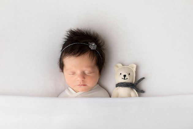 Newborn photography baby asleep